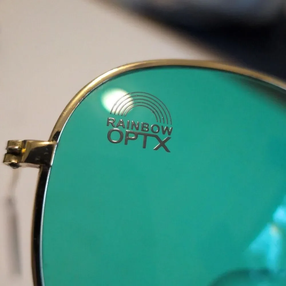 Unbranded Women's Green and Gold Sunglasses